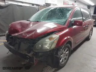 2007 Nissan Quest with VIN 5N1BV28UX7N123049, listed as a IAAI auction lot 42001892 with 1 mi miles. Bid and sale history available at carsss.com. Image 2.
