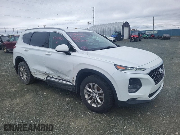 2019 Hyundai Santa Fe SE z VIN 5NMS2CAD3KH007792, wystawiony jako Copart lot #55074425 z przebiegiem 144 241 mil mil oraz Szkoda całkowita • Salvage title. Historia ofert i sprzedaży dostępna na DreamBid. Obrazek 4.