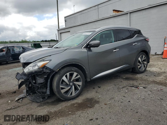 2015 Nissan Murano SL z VIN 5N1AZ2MH6FN224127, wystawiony jako Copart lot #56872115 z przebiegiem 88 340 mil mil oraz Szkoda całkowita • Salvage title. Historia ofert i sprzedaży dostępna na DreamBid. Obrazek 1.