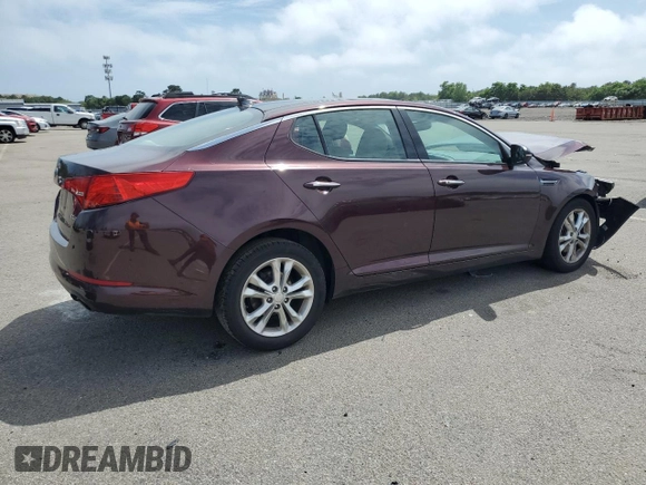 2013 Kia Optima EX with VIN 5XXGN4A77DG126248, listed as a Copart auction lot 63496335 with 149,848 mi miles and Salvage title. Bid and sale history available at DreamBid. Image 3.