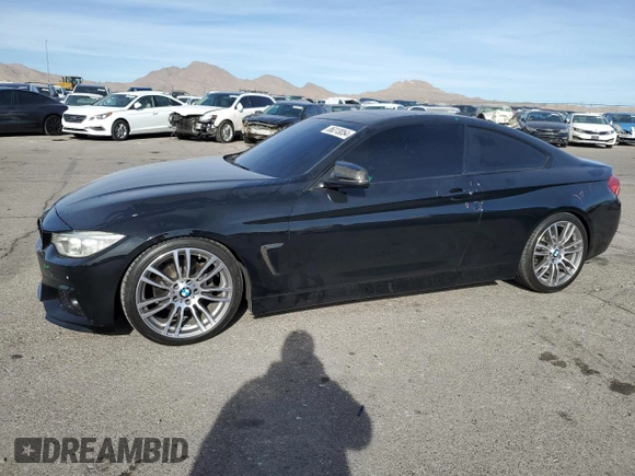 2014 BMW 4 Series 428i with VIN WBA3N7C50EF719927, listed as a Copart auction lot 86313054 with 123,727 mi miles and Salvage Title. Bid and sale history available at DreamBid. Image 1.