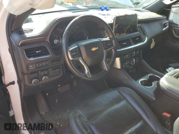 2021 Chevrolet Tahoe LT with VIN 1GNSCNKD1MR363008, listed as a Copart auction lot 51953455 with 77,353 mi miles and Salvage title. Bid and sale history available at DreamBid. Image 8.