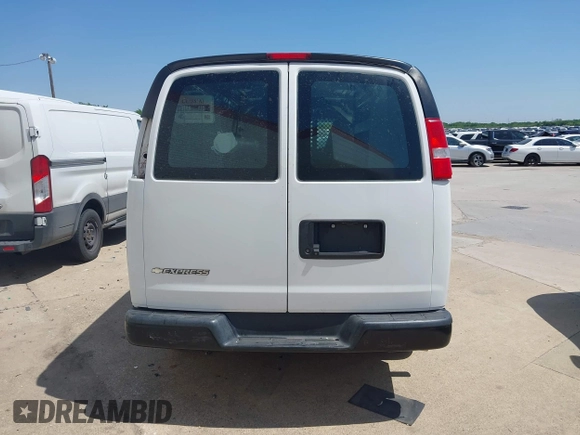2019 Chevrolet Express Cargo Van with VIN 1GCWGAFP0K1163129, listed as a IAAI auction lot 41984551 with 50,069 mi miles. Bid and sale history available at carsss.com. Image 17.