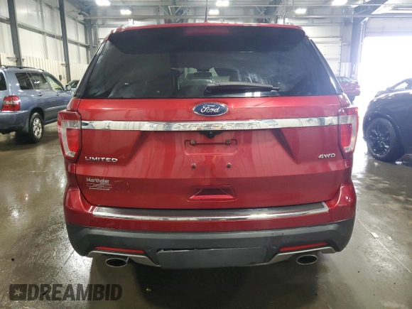 2018 Ford Explorer Limited with VIN 1FM5K8F80JGB43840, listed as a Copart auction lot 59131435 with 98,403 mi miles and Salvage title. Bid and sale history available at DreamBid. Image 6.