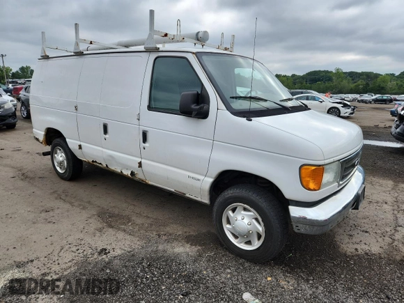 2006 Ford Econoline Cargo with VIN 1FTNE24L16HA86954, listed as a Copart auction lot 63314175 with 207,701 mi miles and Salvage title. Bid and sale history available at DreamBid. Image 4.