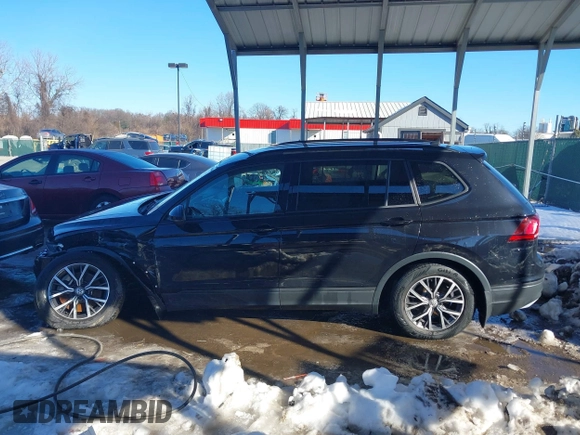 2021 Volkswagen Tiguan S with VIN 3VV0B7AXXMM118642, listed as a IAAI auction lot 41265544 with 35,410 mi miles. Bid and sale history available at carsss.com. Image 14.