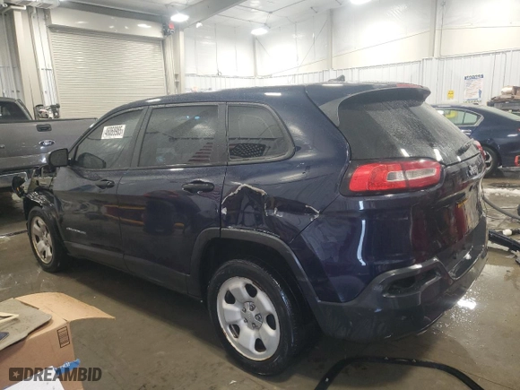 2016 Jeep Cherokee Sport with VIN 1C4PJLAB5GW189961, listed as a Copart auction lot 46069985 with 132,142 mi miles and Clean Title. Bid and sale history available at carsss.com. Image 2.