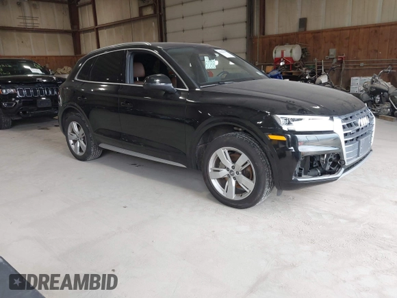 2018 Audi Q5 Premium Plus with VIN WA1BNAFY9J2144269, listed as a IAAI auction lot 41944327 with 83,867 mi miles. Bid and sale history available at carsss.com. Image 1.