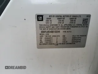 2013 GMC Terrain SLT with VIN 2GKFLUE34D6133244, listed as a Copart auction lot 43726125 with Not Provided miles and Salvage Title. Bid and sale history available at carsss.com. Image 14.
