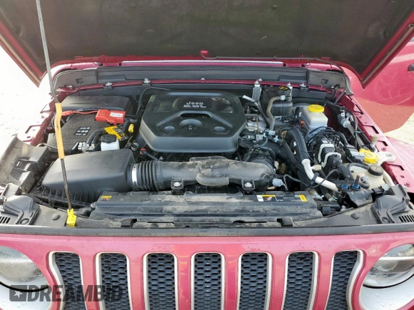 2022 Jeep Wrangler Unlimited Sahara z VIN 1C4HJXEN0NW106045, wystawiony jako Copart lot #61257055 z przebiegiem 104 937 mil mil oraz Szkoda całkowita • Salvage title. Historia ofert i sprzedaży dostępna na DreamBid. Obrazek 12.