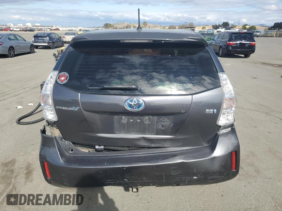 2013 Toyota Prius Two with VIN JTDZN3EU7D3211772, listed as a Copart auction lot 54561975 with 213,887 mi miles and Salvage Title. Bid and sale history available at carsss.com. Image 6.