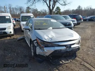 2020 Toyota Corolla LE with VIN 5YFEPRAE9LP023156, listed as a IAAI auction lot 41695183 with 114,123 mi miles. Bid and sale history available at carsss.com. Image 1.