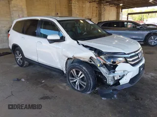 2018 Honda Pilot EX-L z VIN 5FNYF6H89JB044905, wystawiony jako IAAI lot #42188920 z przebiegiem 77 782 mil mil oraz . Historia ofert i sprzedaży dostępna na DreamBid. Obrazek 1.