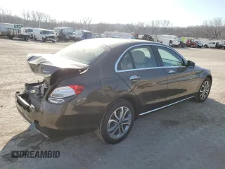 2017 Mercedes-Benz C 300 with VIN 55SWF4KB9HU228024, listed as a Copart auction lot 47616745 with 93,930 mi miles and Salvage Title. Bid and sale history available at carsss.com. Image 3.
