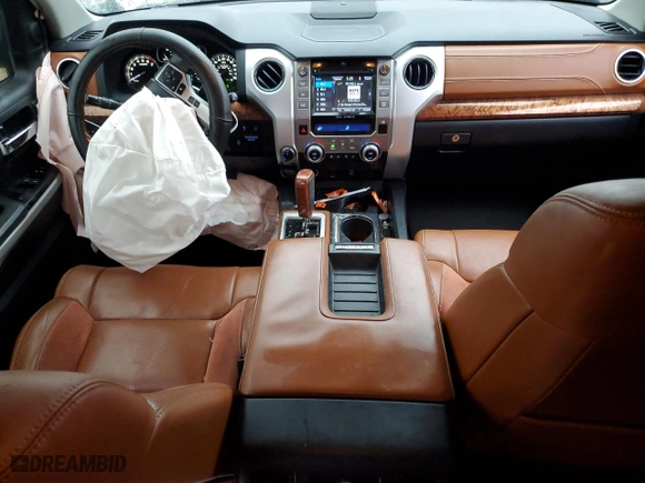 2018 Toyota Tundra 4WD SR5 with VIN 5TFAW5F16JX767392, listed as a Copart auction lot 42875755 with 154,026 mi miles and Salvage Title. Bid and sale history available at carsss.com. Image 8.