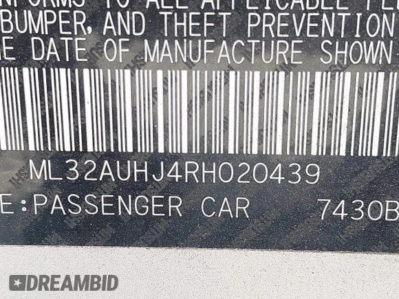 2024 Mitsubishi Mirage ES z VIN ML32AUHJ4RH020439, wystawiony jako IAAI lot #42338478 z przebiegiem 21 183 mil mil oraz . Historia ofert i sprzedaży dostępna na DreamBid. Obrazek 9.