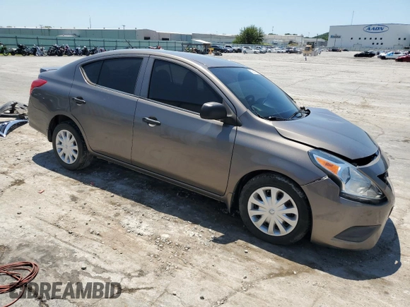 2015 Nissan Versa SV with VIN 3N1CN7AP2FL953150, listed as a Copart auction lot 61594975 with 105,951 mi miles and Salvage title. Bid and sale history available at DreamBid. Image 4.