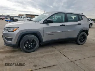 2021 Jeep Compass Sport с VIN 3C4NJCABXMT560301, выставлен на аукционе Copart как лот 59361585 с пробегом 14 872 миль миль и Списание • Salvage title. История ставок и продаж доступна на DreamBid. Изображение 1.