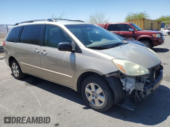 2004 Toyota Sienna CE z VIN 5TDZA23C94S048718, wystawiony jako Copart lot #56065335 z przebiegiem 139 908 mil mil oraz Szkoda całkowita • Salvage title. Historia ofert i sprzedaży dostępna na DreamBid. Obrazek 4.