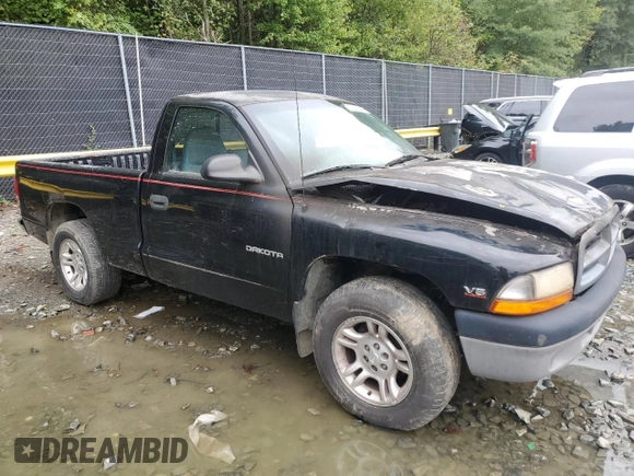 1997 Dodge Dakota with VIN 1B7FL26X4VS259944, listed as a Copart auction lot 72228544 with Not Provided miles and Salvage Title. Bid and sale history available at carsss.com. Image 4.