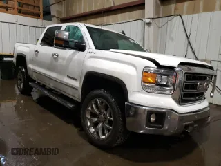 2015 GMC Sierra 1500 SLT with VIN 3GTU2VEC2FG151454, listed as a Copart auction lot 50685105 with 136,283 mi miles and Salvage Title. Bid and sale history available at DreamBid. Image 4.