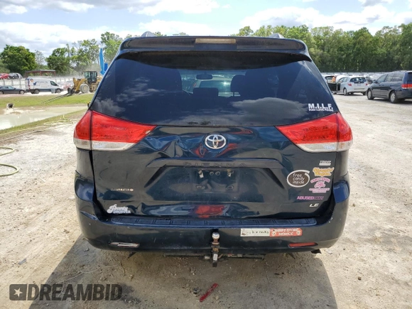 2011 Toyota Sienna LE AAS with VIN 5TDKK3DC4BS079245, listed as a Copart auction lot 51144485 with 119,152 mi miles and Salvage Title. Bid and sale history available at carsss.com. Image 6.
