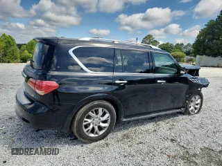 2014 Infiniti QX80 with VIN JN8AZ2NF0E9554617, listed as a Copart auction lot 61497525 with 209,942 mi miles and Salvage title. Bid and sale history available at DreamBid. Image 3.