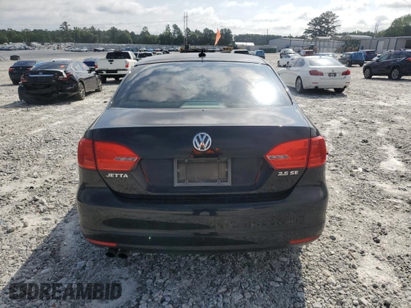 2012 Volkswagen Jetta SE with VIN 3VWDX7AJ3CM114196, listed as a Copart auction lot 61236545 with 128,893 mi miles and Salvage title. Bid and sale history available at DreamBid. Image 6.