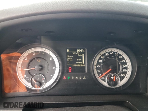 2013 Ram 1500 SLT z VIN 3C6JR7EP9DG528945, wystawiony jako Copart lot #57065605 z przebiegiem 148 498 mil mil oraz Czysty tytuł • Clean title. Historia ofert i sprzedaży dostępna na DreamBid. Obrazek 9.