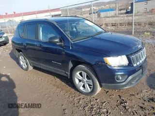 2012 Jeep Compass Latitude with VIN 1C4NJCEA6CD610147, listed as a IAAI auction lot 41717402 with 184,349 mi miles. Bid and sale history available at carsss.com. Image 1.