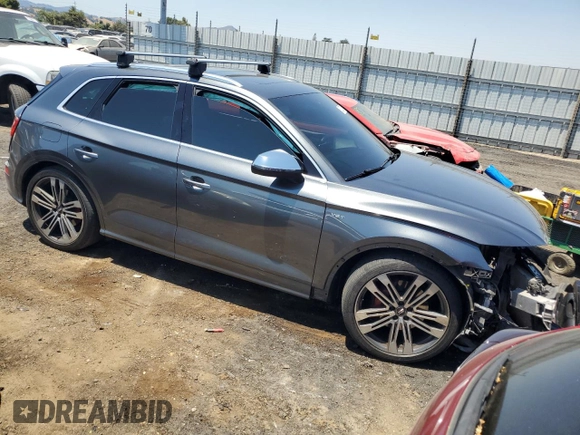 2018 Audi SQ5 Premium Plus with VIN WA1A4AFY3J2203766, listed as a Copart auction lot 62726734 with 72,881 mi miles and Salvage Title. Bid and sale history available at DreamBid. Image 4.