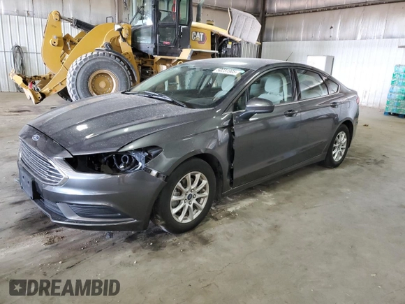 2017 Ford Fusion S with VIN 3FA6P0G76HR163276, listed as a Copart auction lot 50237305 with 18,148 mi miles and Salvage Title. Bid and sale history available at carsss.com. Image 1.
