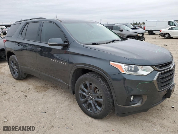 2019 Chevrolet Traverse RS with VIN 1GNERJKW3KJ307959, listed as a Copart auction lot 45130605 with 141,636 mi miles and Salvage Title. Bid and sale history available at carsss.com. Image 4.