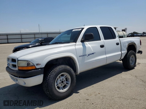 2000 Dodge Dakota Sport with VIN 1B7GG2AN8YS598547, listed as a Copart auction lot 54520985 with 244,605 mi miles and Salvage Title. Bid and sale history available at carsss.com. Image 1.