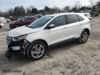 2017 Ford Edge Titanium with VIN 2FMPK3K84HBB54553, listed as a Copart auction lot 45810785 with 157,357 mi miles and Salvage Title. Bid and sale history available at carsss.com. Image 1.