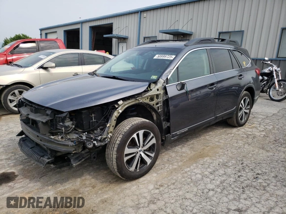 2018 Subaru Outback Limited with VIN 4S4BSENC0J3227316, listed as a Copart auction lot 58999725 with 45,841 mi miles and Salvage title. Bid and sale history available at DreamBid. Image 1.
