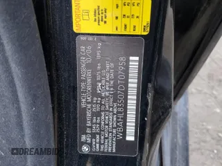 2007 BMW 7 Series 750i with VIN WBAHL83507DT07958, listed as a Copart auction lot 73318944 with 127,698 mi miles and Salvage Title. Bid and sale history available at carsss.com. Image 12.