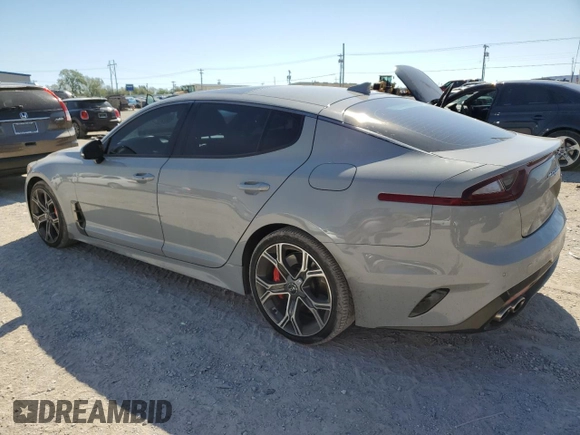 2020 Kia Stinger GT1 with VIN KNAE45LC2L6076525, listed as a Copart auction lot 74275304 with 87,238 mi miles and Salvage Title. Bid and sale history available at DreamBid. Image 2.
