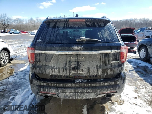 2018 Ford Explorer XLT with VIN 1FM5K7DH3JGC91834, listed as a Copart auction lot 46108495 with 67,092 mi miles and Salvage Title. Bid and sale history available at DreamBid. Image 6.