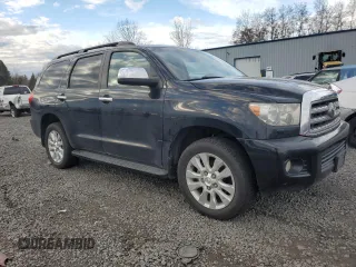 2008 Toyota Sequoia Platinum with VIN 5TDBY67A88S007953, listed as a Copart auction lot 85374204 with 183,832 mi miles and Salvage Title. Bid and sale history available at carsss.com. Image 4.