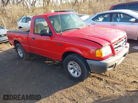 2003 Ford Ranger XL with VIN 1FTYR10D23PB78750, listed as a IAAI auction lot 41872460 with 163,604 mi miles. Bid and sale history available at carsss.com. Image 1.