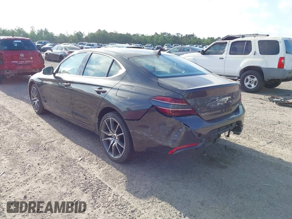 2023 Genesis G70 2.0T with VIN KMTG34TA4PU126965, listed as a IAAI auction lot 41971103 with 27,304 mi miles. Bid and sale history available at carsss.com. Image 3.