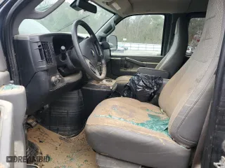2019 Chevrolet Express Passenger LT with VIN 1GAZGPFG8K1239723, listed as a Copart auction lot 80078994 with 0 mi miles and Salvage Title. Bid and sale history available at carsss.com. Image 7.