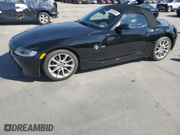 2007 BMW Z4 3.0i with VIN 4USBU33567LW71567, listed as a Copart auction lot 56680695 with 95,138 mi miles and Salvage title. Bid and sale history available at DreamBid. Image 1.