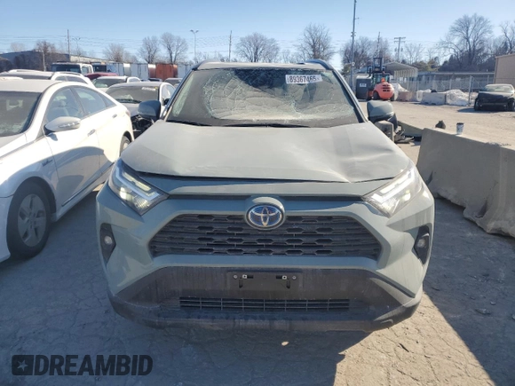 2023 Toyota RAV4 Hybrid XLE Premium with VIN 4T3B6RFV2PU133797, listed as a Copart auction lot 89367465 with 27,998 mi miles and Salvage Title. Bid and sale history available at carsss.com. Image 5.