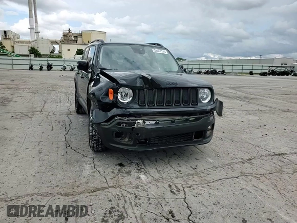 2017 Jeep Renegade Latitude with VIN ZACCJABB9HPG67072, listed as a Copart auction lot 55957745 with 92,078 mi miles and Salvage title. Bid and sale history available at DreamBid. Image 14.