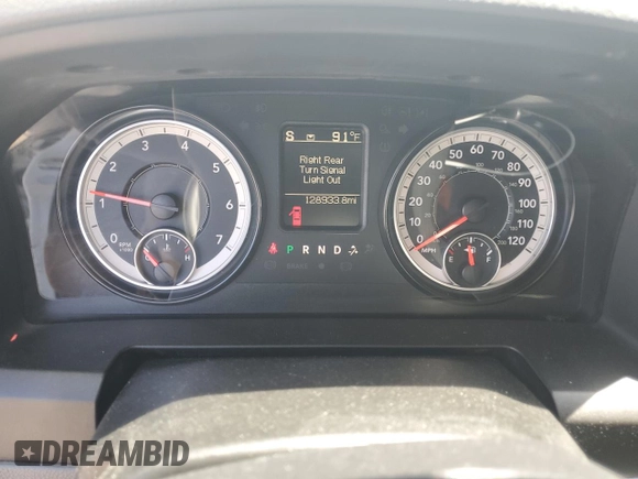 2019 Ram 1500 Big Horn with VIN 1C6RR7TT8KS609377, listed as a Copart auction lot 60875495 with 128,933 mi miles and Salvage title. Bid and sale history available at DreamBid. Image 9.