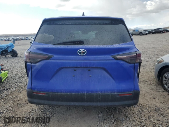 2023 Toyota Sienna LE with VIN 5TDKRKEC0PS159167, listed as a Copart auction lot 50191465 with 0 mi miles and Salvage Title. Bid and sale history available at carsss.com. Image 6.