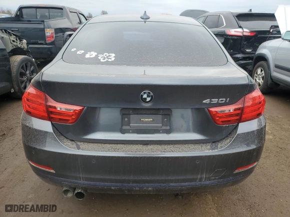 2017 BMW 4 Series 430i with VIN WBA4F7C35HG788756, listed as a Copart auction lot 50102165 with 74,756 mi miles and Salvage Title. Bid and sale history available at carsss.com. Image 6.