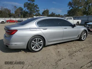 2016 BMW 7 Series 750i with VIN WBA7F0C50GGM20697, listed as a Copart auction lot 78850524 with 126,518 mi miles and Salvage Title. Bid and sale history available at carsss.com. Image 3.